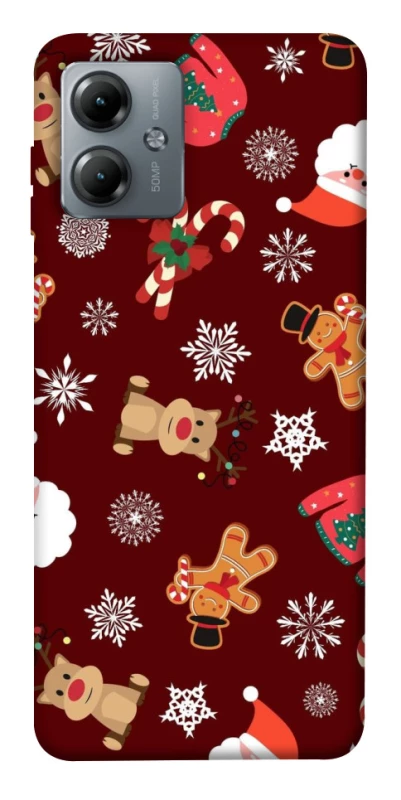 Чохол на Motorola Moto G14 Новорічний v6 фото 1 з 1