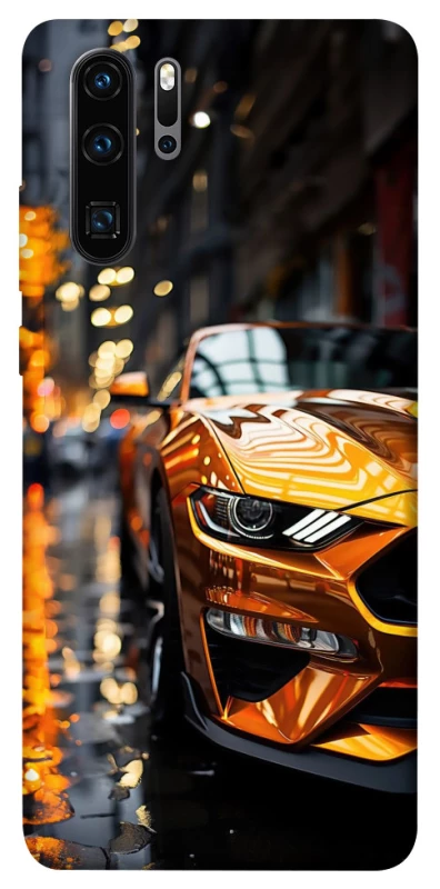 Чохол на Huawei P30 Pro Golden sports car фото 1 з 1
