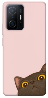 Чехол на Xiaomi 11T / 11T Pro Peeping cat фото 1 Чехол на Xiaomi 11T / 11T Pro Peeping cat фото 1 из 1