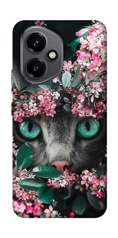 Чохол на Honor 400 Кіт в квітах фото 1 з 1