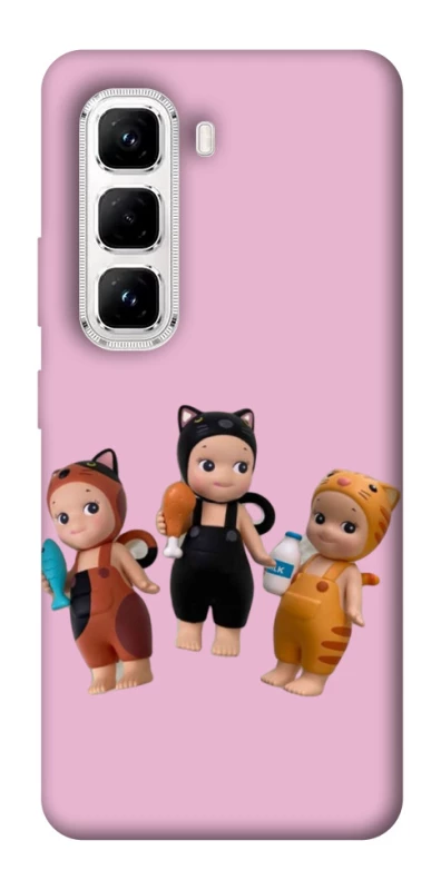 Чохол на Infinix Hot 50 Pro Cat Cafe Trio фото 1 з 1
