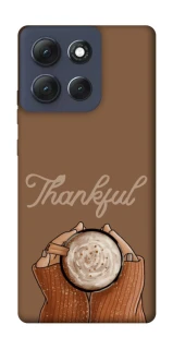 Чехол на Motorola Moto G86 Power Thankful coffee фото 1 из 1