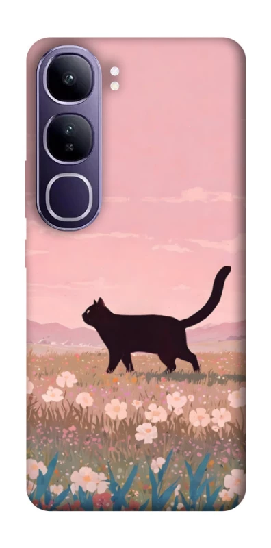 Чохол на Vivo Y300 cat on a field фото 1 з 1