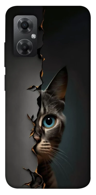 Чехол на Xiaomi Redmi Note 11R Кот-подглядыватель v2 фото 1 из 1