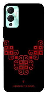 Чохол на Infinix Hot 12 Play Чорно-червона вишиванка фото 1 з 1