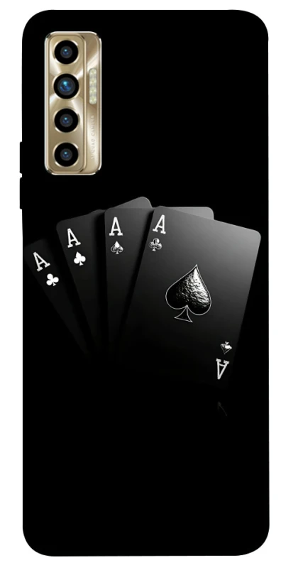 Чехол на TECNO Camon 17P Black Cards фото 1 из 1