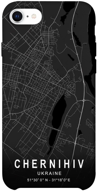 Чохол на Apple iPhone SE (2020) Chernihiv map фото 1 з 1