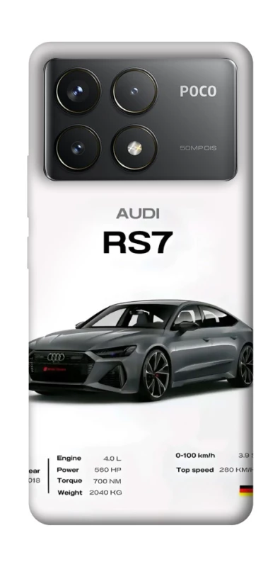 Чохол на Xiaomi Poco F6 Pro Audi RS7 фото 1 з 1