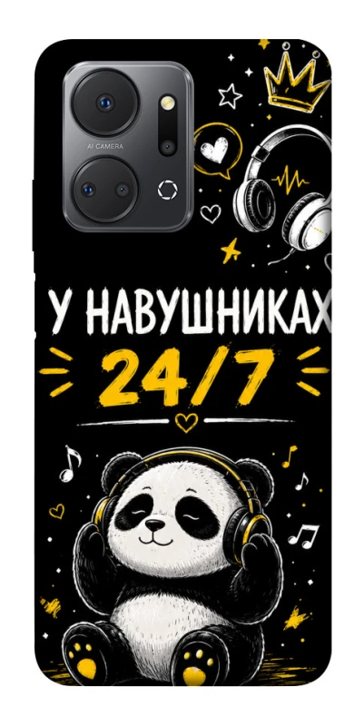 Чохол на Huawei Honor X7a У навушниках 24/7 фото 1 з 1