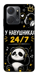 Чехол на Huawei Honor X7a У навушниках 24/7 фото 1 из 1