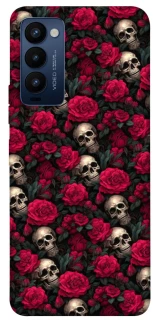 Чохол на TECNO Camon 18 Черепа та рози фото 1 з 1