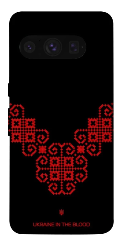 Чохол на Google Pixel 8 Pro Чорно-червона вишиванка фото 1 з 1