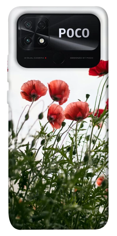 Чохол на Xiaomi Poco C40 Поле маків фото 1 з 1