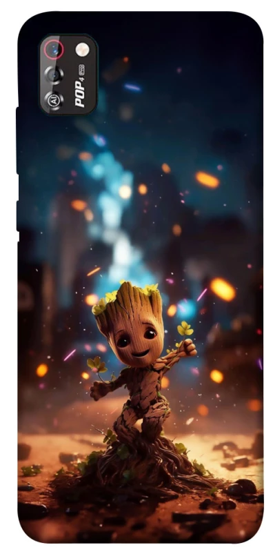 Чехол на TECNO POP 4 Pro Baby Groot v3 фото 1 из 1