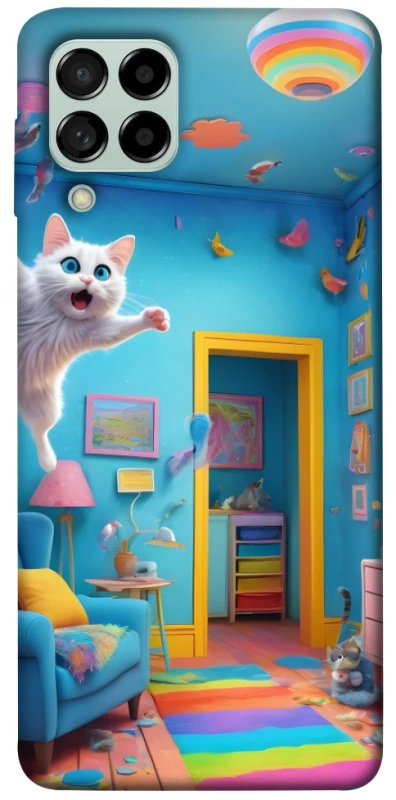 Чохол на Samsung Galaxy M53 5G crazy cat фото 1 з 1