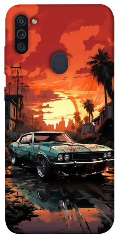 Чохол на Samsung Galaxy M11 Car at sunset фото 1 з 1