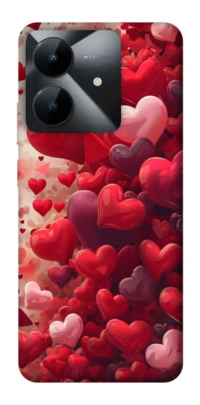 Чехол на Realme Note 60x Many hearts фото 1 из 1