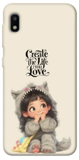 Чехол на Samsung Galaxy A10 (A105F) Create the life you love фото 1 из 1