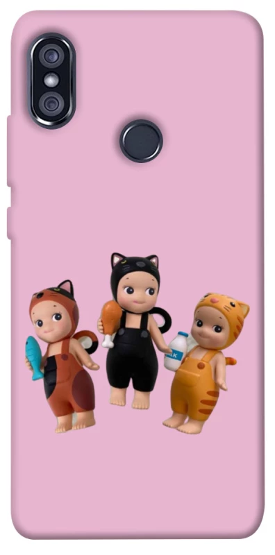 Чохол на Xiaomi Redmi Note 5 Pro / Note 5 (AI Dual Camera) Cat Cafe Trio фото 1 з 1