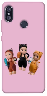 Чохол на Xiaomi Redmi Note 5 Pro / Note 5 (AI Dual Camera) Cat Cafe Trio фото 1 з 1