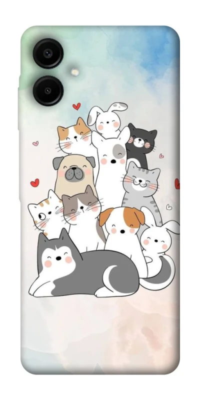 Чехол на Samsung Galaxy A07 Funny Pets ver.2 фото 1 из 1