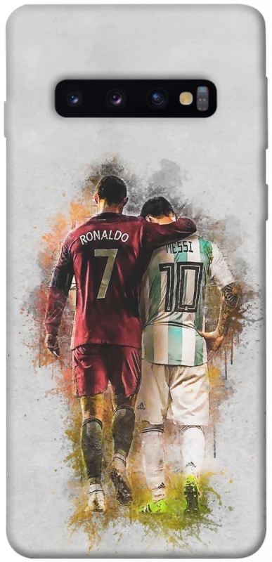 Чехол на Samsung Galaxy S10 Ronaldo и Messi фото 1 из 1
