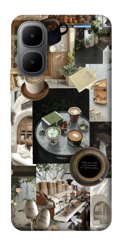 Чохол на Infinix Smart 10 Coffee collage ver.4 фото 1 з 1