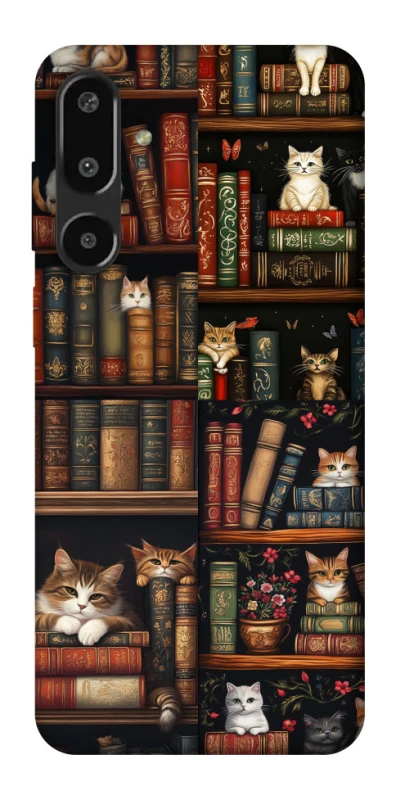 Чохол на Samsung Galaxy F16 Cats & Books фото 1 з 1