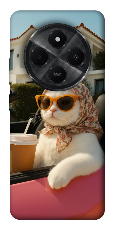 Чохол на Xiaomi Redmi A4 Stylish Cat Cruise фото 1 з 1