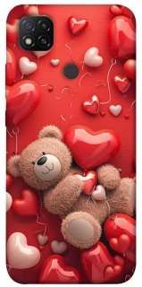 Чехол на Xiaomi Redmi 9C bear in hearts фото 1 из 1