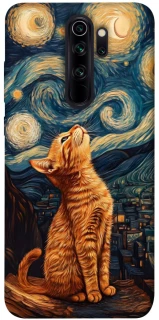 Чохол на Xiaomi Redmi Note 8 Pro van gogh cat фото 1 з 1