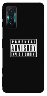 Чохол на Xiaomi Redmi K50 Gaming Parental Advisory Label фото 1 з 1