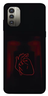 Чехол на Nokia G11 Красное сердце фото 1 из 1
