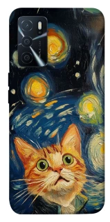 Чехол на Oppo A16s / A16 paint cat фото 1 из 1