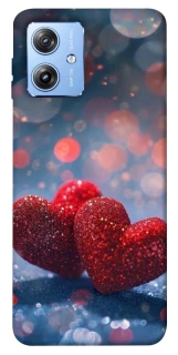 Чехол на Motorola Moto G84 Red hearts фото 1 из 1