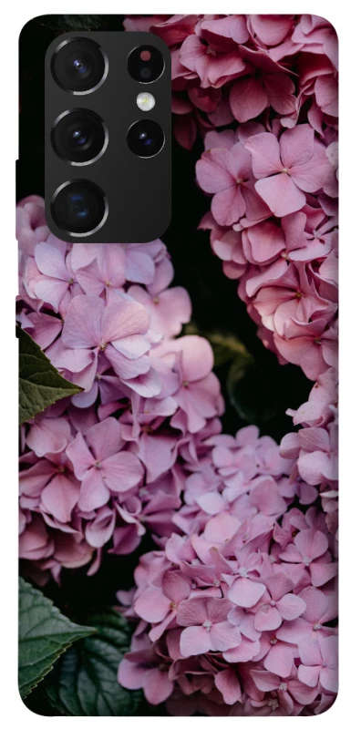 Чохол на Samsung Galaxy S21 Ultra Рожеві гартензії фото 1 з 1