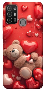 Чехол на ZTE Blade A52 bear in hearts фото 1 из 1