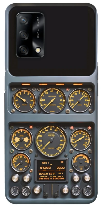 Чехол на Oppo A74 4G Airplane instrument panel фото 1 из 1