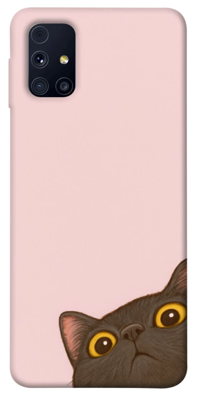 Чохол на Samsung Galaxy M31s Peeping cat фото 1 з 1