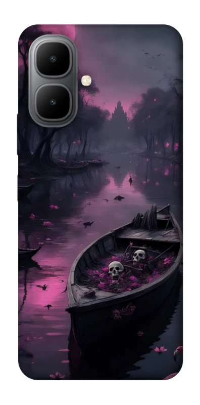 Чохол на Infinix Smart 10 Boat and flamingo фото 1 з 1