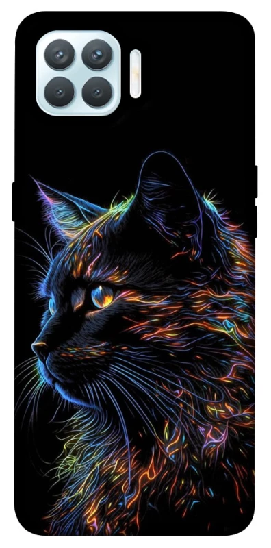 Чохол на Oppo F17 Pro Чорний кіт фото 1 з 1