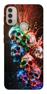 Чохол на Motorola Moto E40 Skulls фото 1 з 1