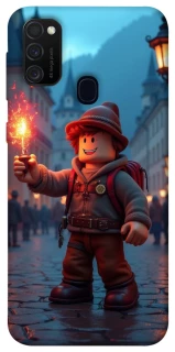 Чохол на Samsung Galaxy M30s / M21 Roblox Fire Logo Blue Flames фото 1 з 1