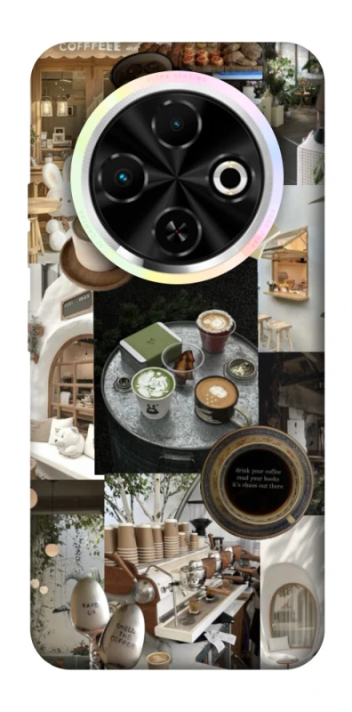 Чохол на TECNO Spark 30C Coffee collage ver.4 фото 1 з 1