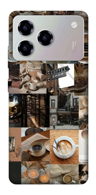 Чохол на ZTE Blade A76 Coffee collage ver.3 фото 1 з 1