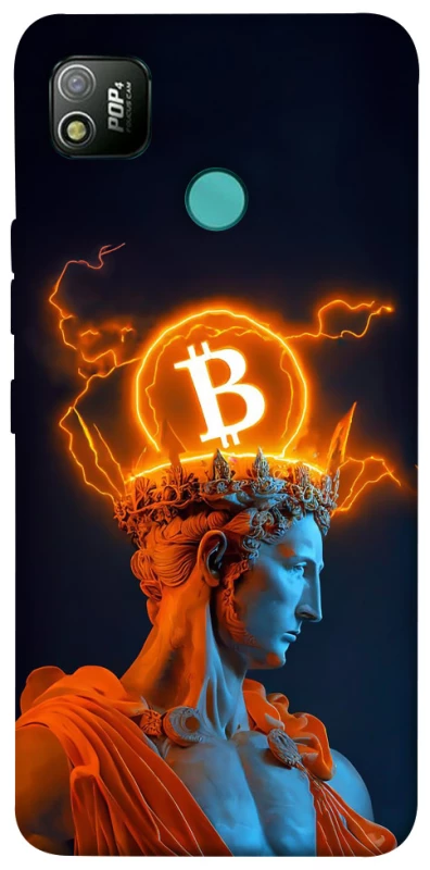 Чохол на TECNO POP 4 Bitcoin God фото 1 з 1