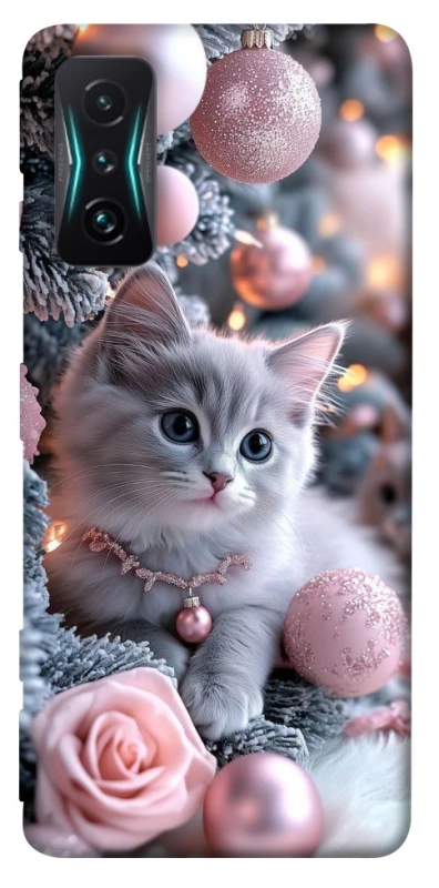 Чохол на Xiaomi Redmi K50 Gaming Christmas Kitty фото 1 з 1