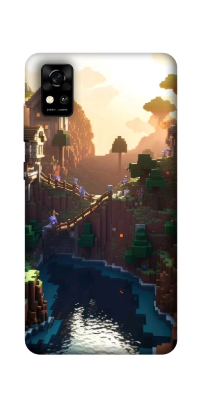Чехол на ZTE Blade A31 Minecraft sunset фото 1 из 1