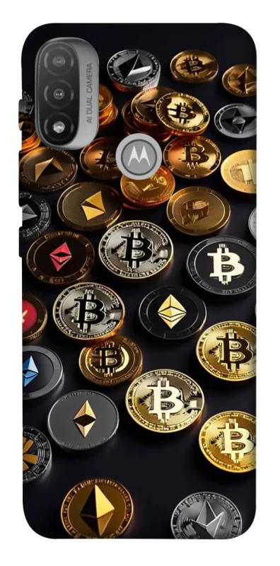 Чохол на Motorola Moto E20 Many coins фото 1 з 1