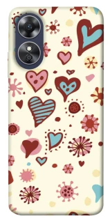 Чехол на Oppo A17 Pretty hearts фото 1 из 1